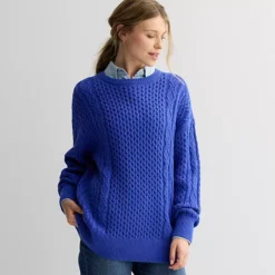 Women's Sonoma Goods For Life® Oversized Cable-Knit Sweater -Sonoma Goods For Life Shop 7572956 Barrett Bay