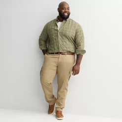 Big & Tall Sonoma Goods For Life® Long Sleeve Perfect Length Corduroy Button Down Shirt -Sonoma Goods For Life Shop 7579281 ALT3