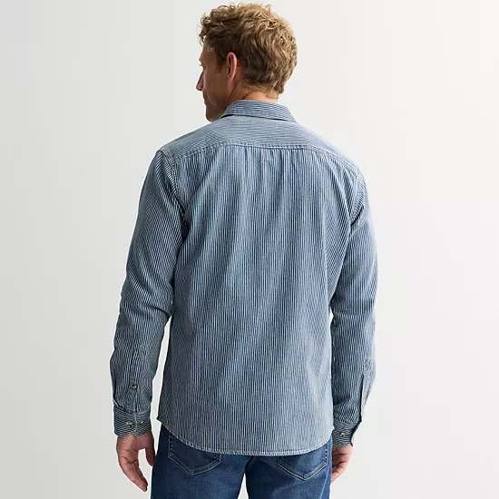 Men's Sonoma Goods For Life® 2-Pocket Denim Utility Shirt 4 Men's Sonoma Goods For Life® 2-Pocket Denim Utility Shirt - Image 2