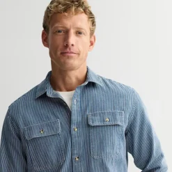 Men's Sonoma Goods For Life® 2-Pocket Denim Utility Shirt 9 Men's Sonoma Goods For Life® 2-Pocket Denim Utility Shirt -Sonoma Goods For Life Shop 7582229 ALT2