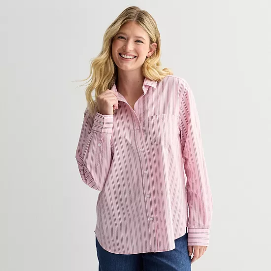 Women's Sonoma Goods For Life® Everyday Button-Up Shirt 9 Women's Sonoma Goods For Life® Everyday Button-Up Shirt - Image 7