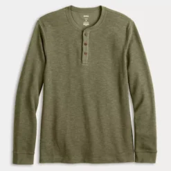 Men's Sonoma Goods For Life® Adaptive Long Sleeve Henley Tee -Sonoma Goods For Life Shop 7594438 ALT4