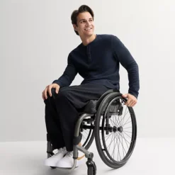 Men's Sonoma Goods For Life® Adaptive Long Sleeve Henley Tee -Sonoma Goods For Life Shop 7594438 Navy Texture 1