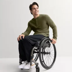 Men's Sonoma Goods For Life® Adaptive Long Sleeve Henley Tee -Sonoma Goods For Life Shop 7594438 Olive