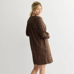 Women's Sonoma Goods For Life® Long Sleeve Pintuck Dress -Sonoma Goods For Life Shop 7599826 ALT