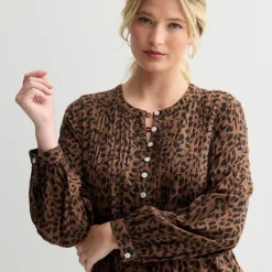 Women's Sonoma Goods For Life® Long Sleeve Pintuck Dress -Sonoma Goods For Life Shop 7599826 ALT2