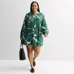 Plus Size Sonoma Goods For Life® Long Sleeve Pintuck Dress -Sonoma Goods For Life Shop 7599861 ALT3