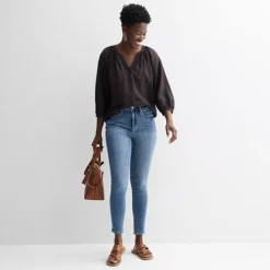 Women's Sonoma Goods For Life® Button Up Peasant Top -Sonoma Goods For Life Shop 7599895 ALT3