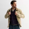 Men's Sonoma Goods For Life® Corduroy Collar Workwear Jacket -Sonoma Goods For Life Shop 7601852 Tan