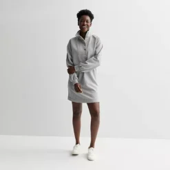 Petite Sonoma Goods For Life® Snap Collar Dolman Sleeve Sweatshirt Dress 9 Petite Sonoma Goods For Life® Snap Collar Dolman Sleeve Sweatshirt Dress -Sonoma Goods For Life Shop 7611803 Dovetail Heather 1