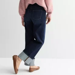 Women's Sonoma Goods For Life® High Rise Wide Leg Cuff Jeans -Sonoma Goods For Life Shop 7623268 ALT