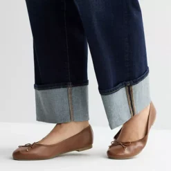 Women's Sonoma Goods For Life® High Rise Wide Leg Cuff Jeans -Sonoma Goods For Life Shop 7623268 ALT2