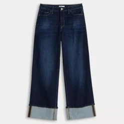 Women's Sonoma Goods For Life® High Rise Wide Leg Cuff Jeans -Sonoma Goods For Life Shop 7623268 ALT4