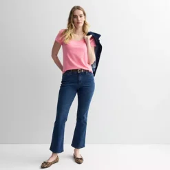 Women's Sonoma Goods For Life® Curvy Mid Rise Bootcut Jeans -Sonoma Goods For Life Shop 7623463 ALT3