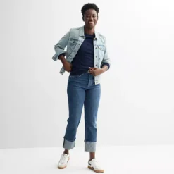 Petite Sonoma Goods For Life® Long Sleeve Crewneck T-Shirt -Sonoma Goods For Life Shop 7624775 ALT3