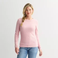 Petite Sonoma Goods For Life® Long Sleeve Crewneck T-Shirt -Sonoma Goods For Life Shop 7624775 Vintage Art