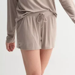 Women's Sonoma Goods For Life® Ribbed Pajama Shorts -Sonoma Goods For Life Shop 7627067 Basha Brown