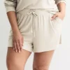 Plus Size Sonoma Goods For Life® Ribbed Pajama Shorts