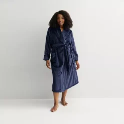 Plus Size Sonoma Goods For Life® Long Plush Wrap Robe -Sonoma Goods For Life Shop 7634789 Seattle Navy