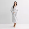 Petite Sonoma Goods For Life® Long Plush Wrap Robe -Sonoma Goods For Life Shop 7634791 Gray Tonal Leopard