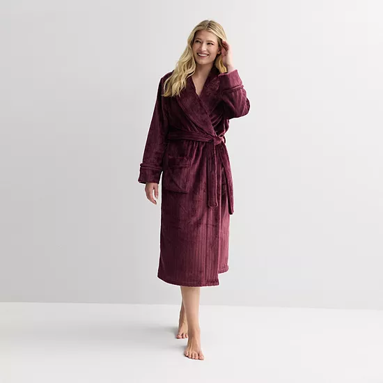 Petite Sonoma Goods For Life® Long Plush Wrap Robe 7 Petite Sonoma Goods For Life® Long Plush Wrap Robe - Image 5