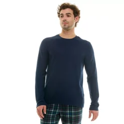 Men's Sonoma Goods For Life® Supersoft Waffle Long Sleeve Crewneck Pajama Shirt 13 Men's Sonoma Goods For Life® Supersoft Waffle Long Sleeve Crewneck Pajama Shirt -Sonoma Goods For Life Shop 7647539 Navy Blue 1