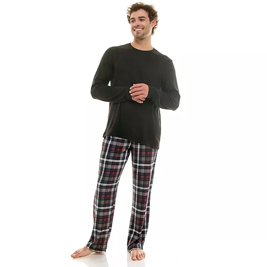 Men's Sonoma Goods For Life® Supersoft Ribbed 2-pc. Pajama Top & Pajama Pant Set 8 Men's Sonoma Goods For Life® Supersoft Ribbed 2-pc. Pajama Top & Pajama Pant Set - Image 6
