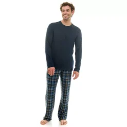 Men's Sonoma Goods For Life® Supersoft Ribbed 2-pc. Pajama Top & Pajama Pant Set 17 Men's Sonoma Goods For Life® Supersoft Ribbed 2-pc. Pajama Top & Pajama Pant Set -Sonoma Goods For Life Shop 7647547 Dark Blue Plaid