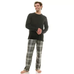 Men's Sonoma Goods For Life® Supersoft Ribbed 2-pc. Pajama Top & Pajama Pant Set 18 Men's Sonoma Goods For Life® Supersoft Ribbed 2-pc. Pajama Top & Pajama Pant Set -Sonoma Goods For Life Shop 7647547 Grey Green Plaid