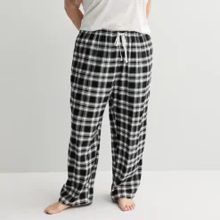 Plus Size Sonoma Goods For Life® Cozy Pajama Pants -Sonoma Goods For Life Shop 7647833 Black New Classic
