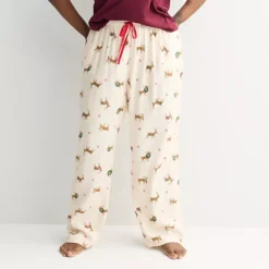 Plus Size Sonoma Goods For Life® Cozy Pajama Pants -Sonoma Goods For Life Shop 7647833 Christmas Reindeer