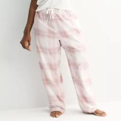 Plus Size Sonoma Goods For Life® Cozy Pajama Pants -Sonoma Goods For Life Shop 7647833 Ivory Dream Plaid