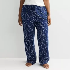 Plus Size Sonoma Goods For Life® Cozy Pajama Pants -Sonoma Goods For Life Shop 7647833 Ivory Galaxy