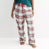 Plus Size Sonoma Goods For Life® Cozy Pajama Pants -Sonoma Goods For Life Shop 7647833 Ivry Merry Tartan