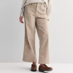 Women's Sonoma Goods For Life® Corduroy Utility Wide Leg Pants -Sonoma Goods For Life Shop 7647898 Desert Canopy