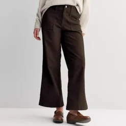 Women's Sonoma Goods For Life® Corduroy Utility Wide Leg Pants -Sonoma Goods For Life Shop 7647898 Laney Plum 1