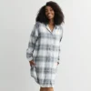 Plus Size Sonoma Goods For Life® Flannel Boyfriend Sleepshirt -Sonoma Goods For Life Shop 7649086 Gray Dream Plaid