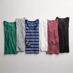 Women's Sonoma Goods For Life® Rib Long Sleeve Scoop Neck Tee -Sonoma Goods For Life Shop 7649100 CP ALT65