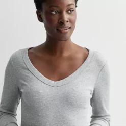 Women's Sonoma Goods For Life® Long Sleeve V-Neck Tee -Sonoma Goods For Life Shop 7649245 ALT2