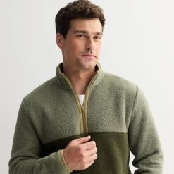 Men's Sonoma Goods For Life® Arctic Fleece Half-Zip Pullover -Sonoma Goods For Life Shop 7653780 ALT2