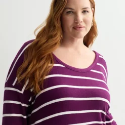 Plus Size Sonoma Goods For Life® Cozy Tunic Tee -Sonoma Goods For Life Shop 7660832 ALT2