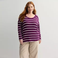 Plus Size Sonoma Goods For Life® Cozy Tunic Tee