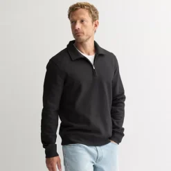 Men's Sonoma Goods For Life® Quarter Zip Sweatshirt -Sonoma Goods For Life Shop 7669615 Black