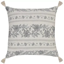 Sonoma Goods For Life® Blue Ivory Floral Woven Throw Pillow