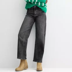 Women's Sonoma Goods For Life® Darted Barrel Jeans -Sonoma Goods For Life Shop 7699543 Black Wash