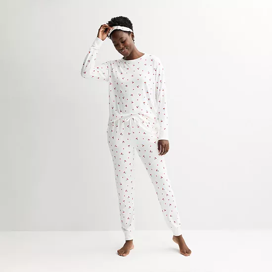 Petite Sonoma Goods For Life® Pajama Top & Pajama Bottoms Sleep Set 3 Petite Sonoma Goods For Life® Pajama Top & Pajama Bottoms Sleep Set