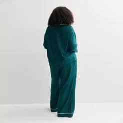 Plus Size Sonoma Goods For Life® 2-pc. Woven Notch Pajama Top & Pajama Bottoms Set -Sonoma Goods For Life Shop 7713872 ALT