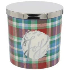 Sonoma Goods For Life® 12-oz. Plaid Decal Candle