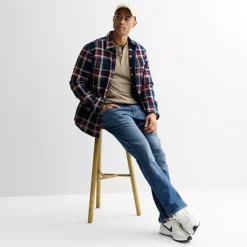 Men's Sonoma Goods For Life® Supersoft Double-Knit Henley Top -Sonoma Goods For Life Shop 7737800 ALT3