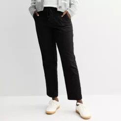 Women's Sonoma Goods For Life® Utility Straight-Leg Pants -Sonoma Goods For Life Shop 7758291 Pitch Black